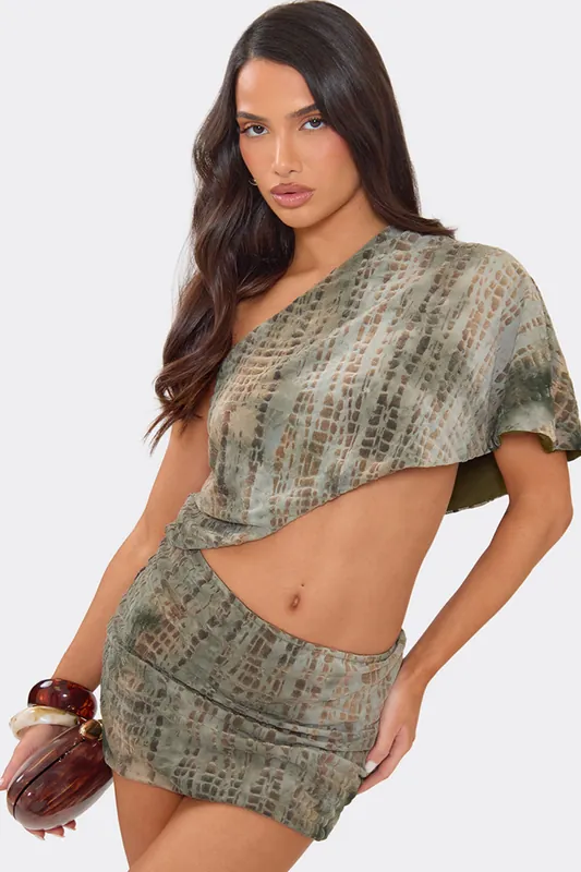 Strappy Cut Out Mini Dress - EGO