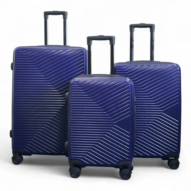 Hardshell Suitcase Robust 8 Wheel Luggage Cabin Case Bag - Infinity Leather