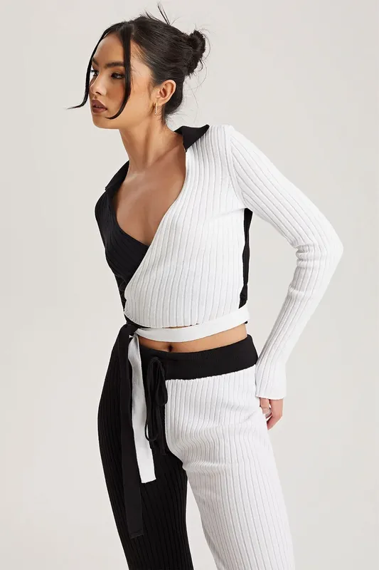 Colour Block Wrap Ballerina - Urban Bliss