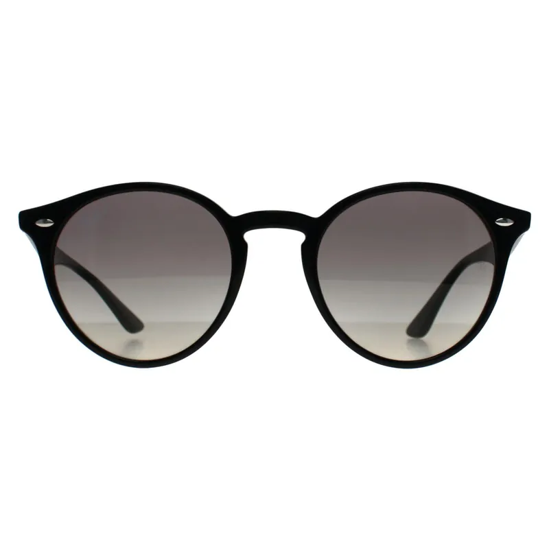 Round Polished Black Grey Gradient 2180 - Ray-Ban