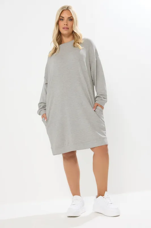 Pocket Sweatshirt Dress - Yours