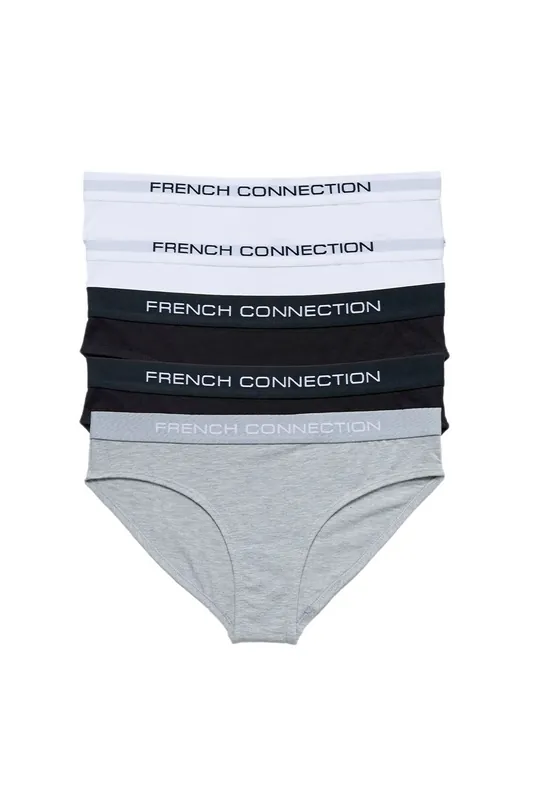 5 Pack Cotton French Connection Ladies Briefs