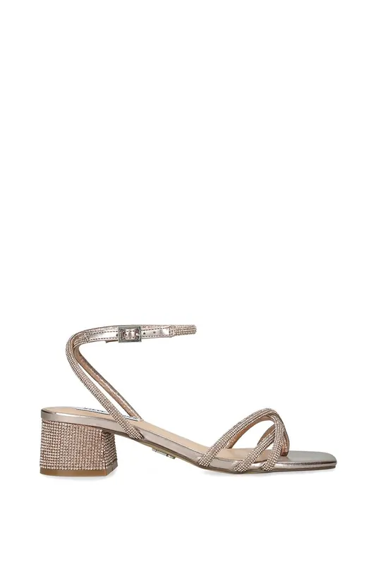 Cerena Gold' Fabric Sandals - STEVE MADDEN