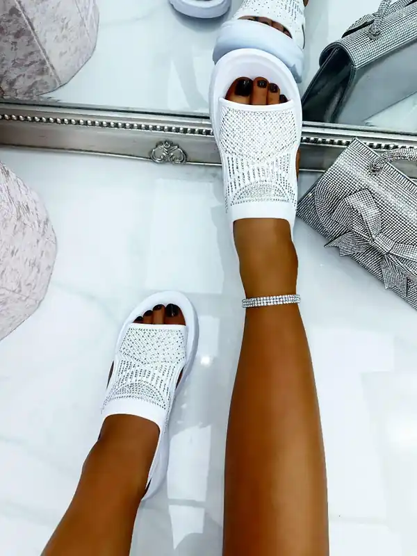 Sparkly Stretch Sock Sandals - Love Lemonade
