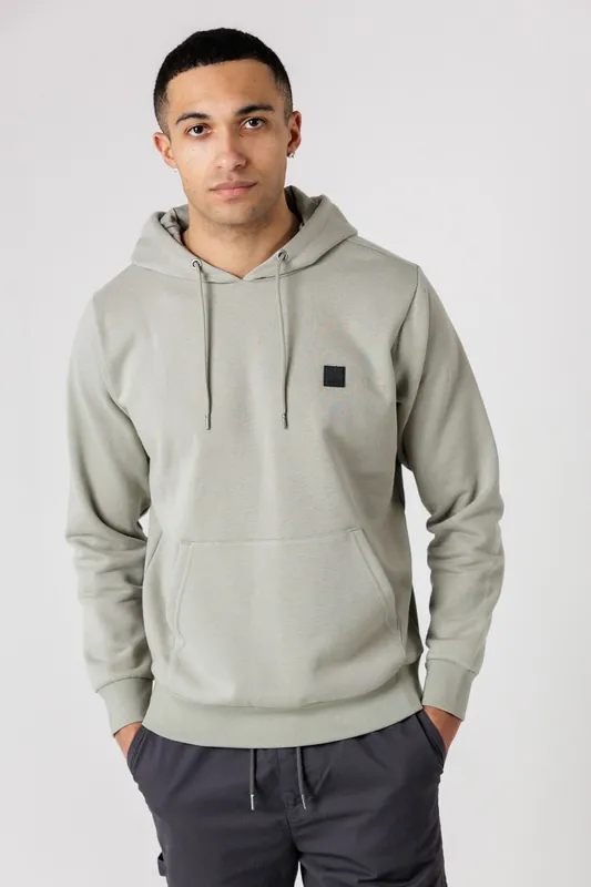 Brushed Back Fleece Hoody with Small Chest Logo - Tokyo Laundry