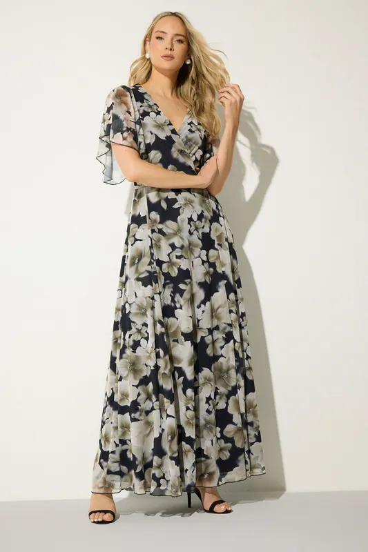 Tall Floral Mesh Maxi Dress - Long Tall Sally