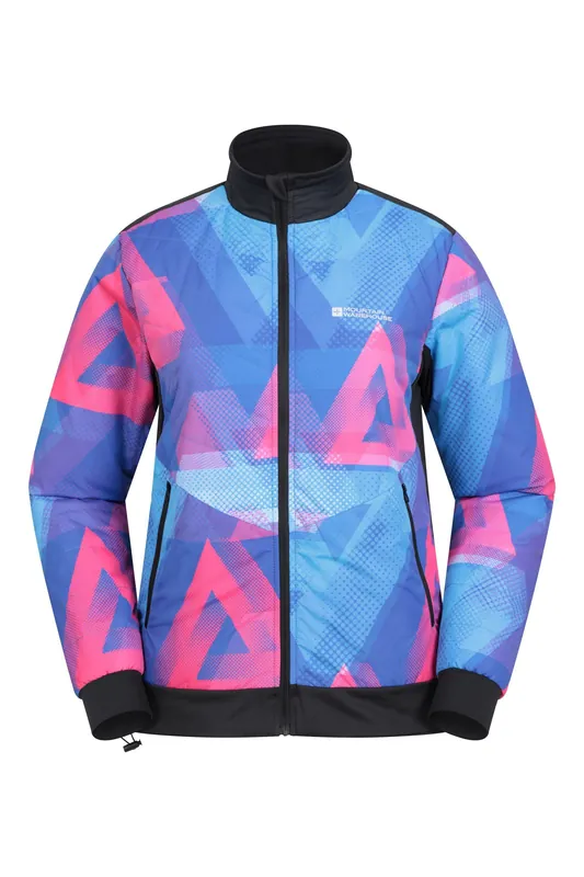 Chaser' Padded Cycling Jacket Water Resistant Zip Up Reflective Coat - Mountain Warehouse