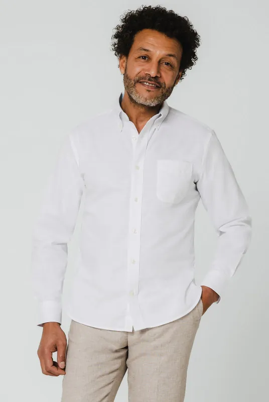 White Oxford Shirt - Dobell