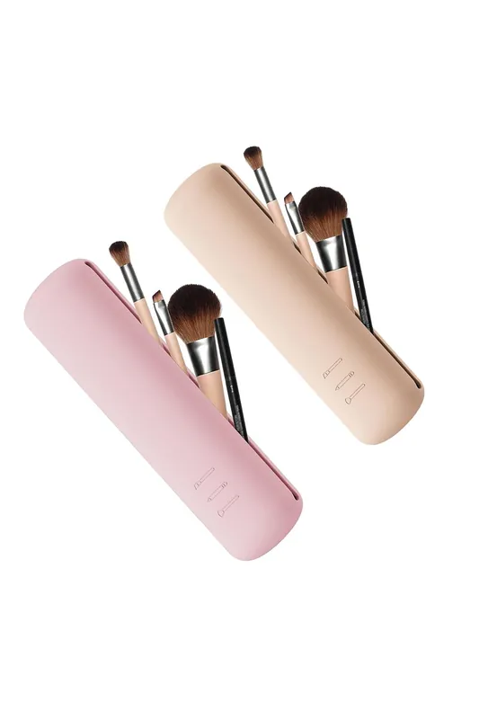 2PCS Travel Makeup Brush Holder With Magnetic Closure Waterproof - SHEONLY