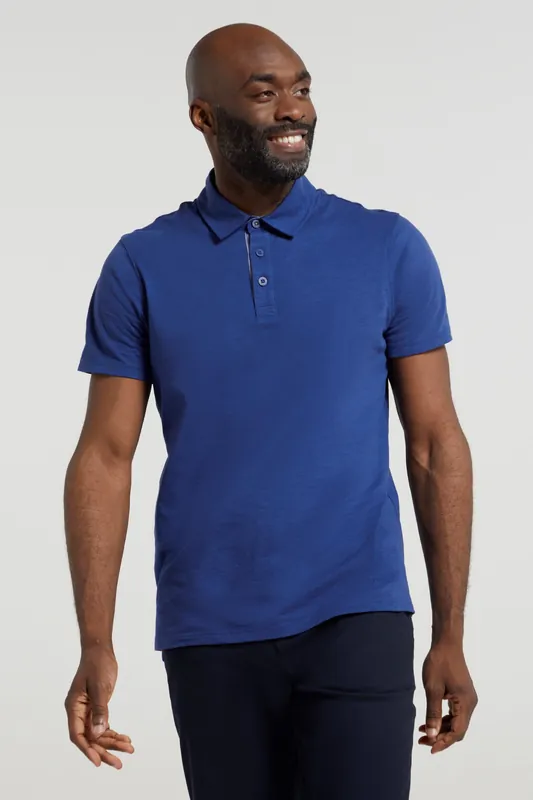 Hasst II' Lightweight UV Protection Button Neck Short Sleeve Polo Top - Mountain Warehouse