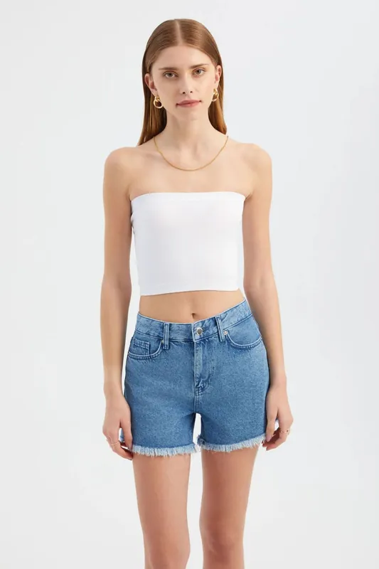 Strapless Basic Crop Top - Hiccup