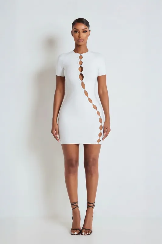 The Itzel Bandage Dress - LEMONLUNAR