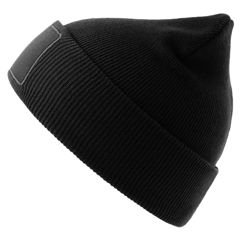 Wind S Patch Double Skin Cuffed Beanie - Atlantis