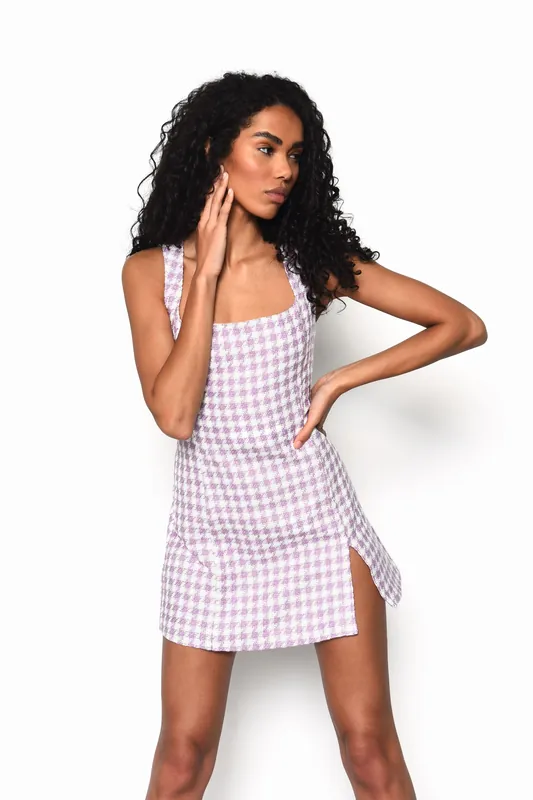 Strappy Mini Dress with Front Side Split - Shnoo
