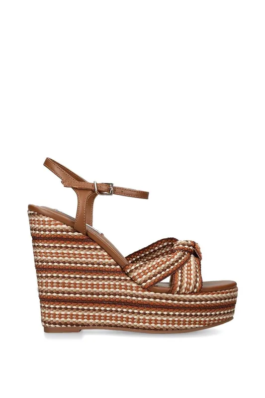 Aztec Brown' Leather Sandals - STEVE MADDEN