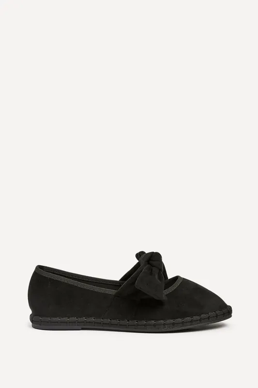 Pout Black Faux Suede Pumps - Linzi