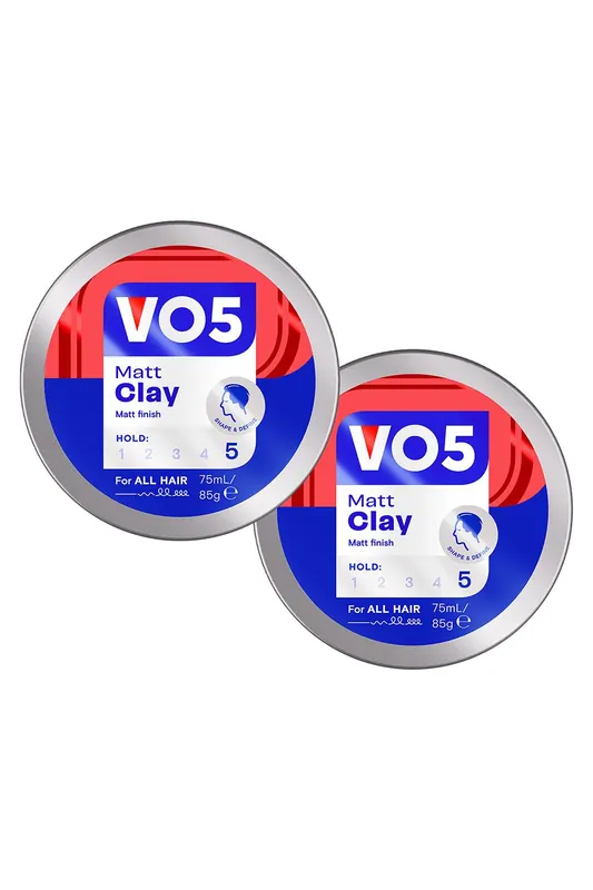 2x Extreme Style Extra Hold Matt 'Hair Clay', 75ml - VO5