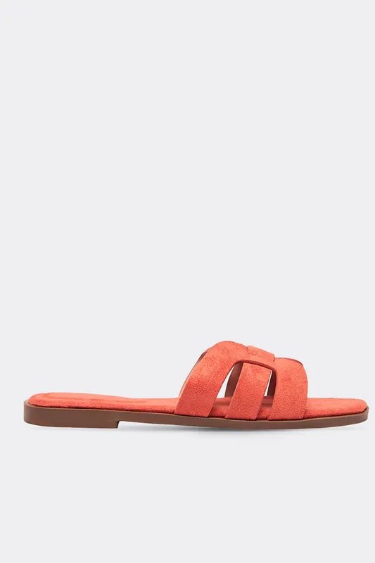 Slider Faux Suede Sandals - EGO