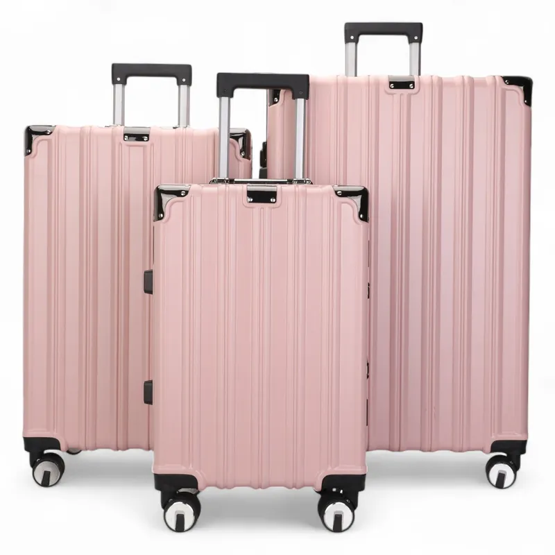 Hardshell Suitcase Robust 8 Wheel Luggage Cabin Case Bag - Infinity Leather