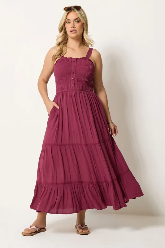 Shirred Placket Dress - Yours