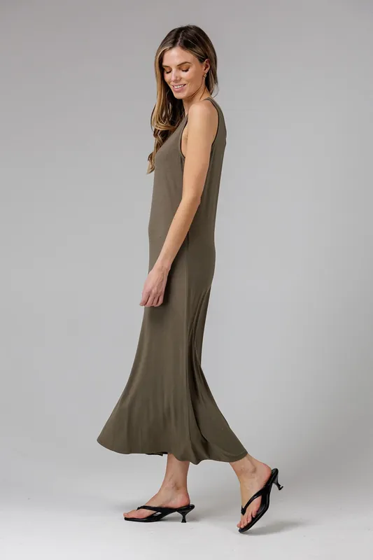 Sleeveless Scoop Neck Flowy Maxi Dress - French Connection