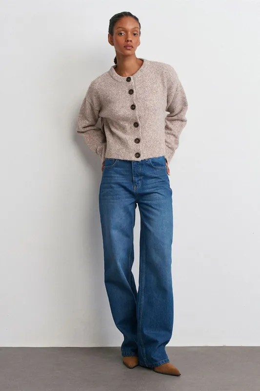 Mid-Waist Flare Denim Jeans