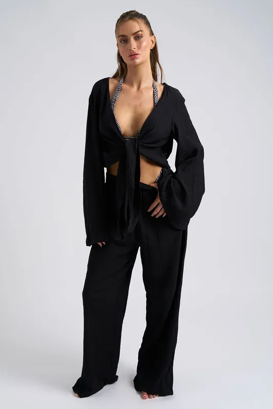 Crinkle Beach Trousers - Urban Bliss