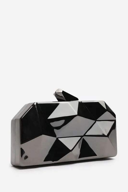 'Rica' Geometric Clutch Bag - Where's That From