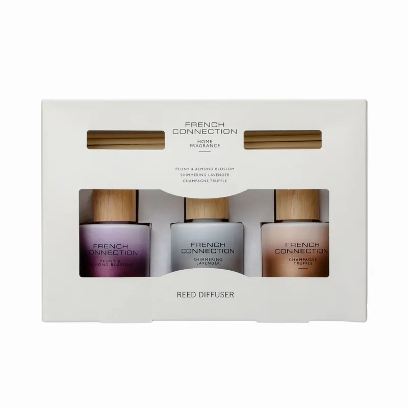 Trio of Reed Diffuser Gift Set 3x50ML Ombre Design - French Connection