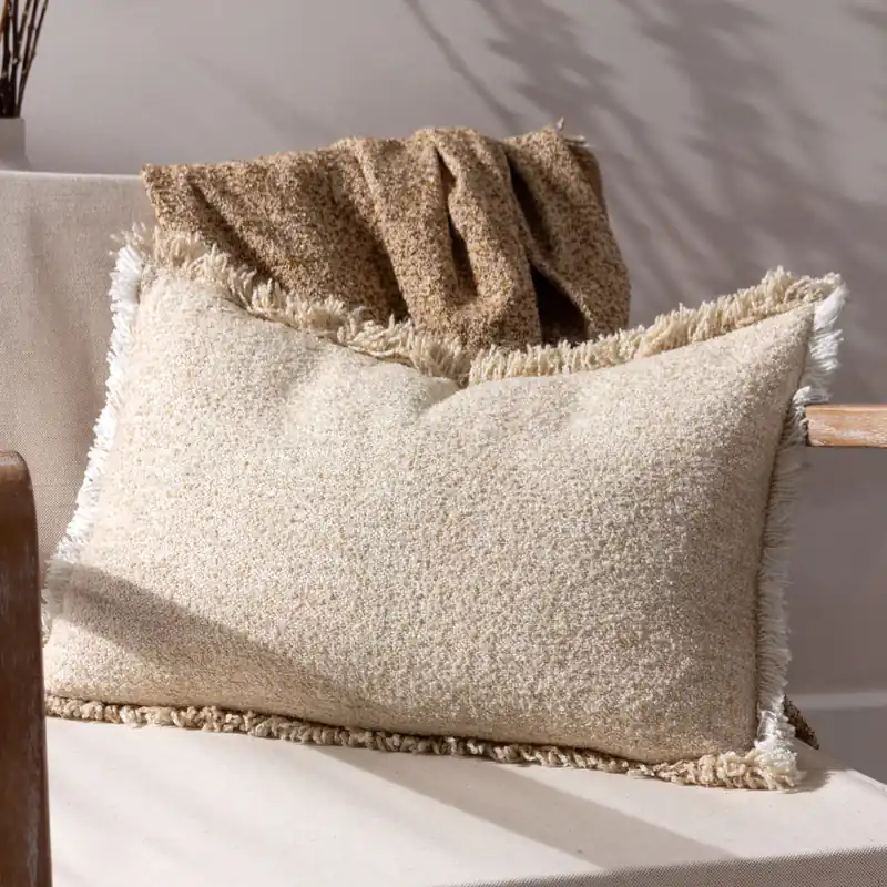 Doze Woven Fringed Cushion - Yard