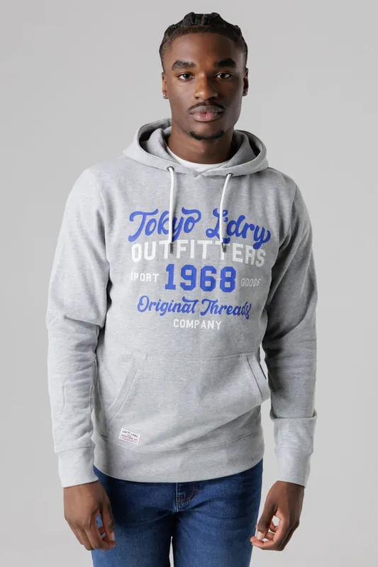 Cotton Blend Drawcord Hoody - Tokyo Laundry