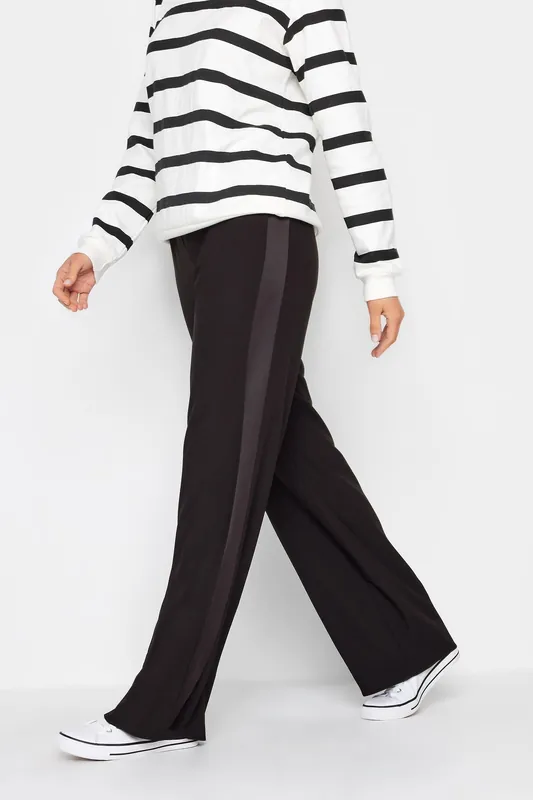 Tall Wide Leg Tuxedo Trousers - Long Tall Sally