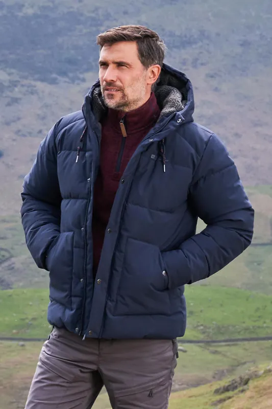Manta' Outdoors Padded Water Resistant Borg Lined Jacket - Mountain Warehouse