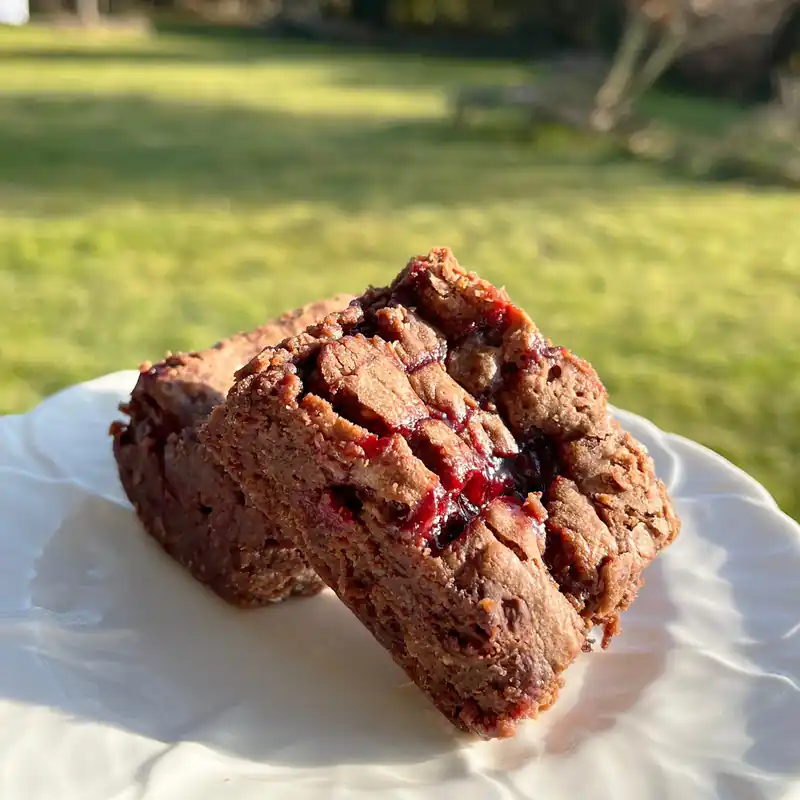 Gin and Raspberry Chocolate Brownie - CHOC ON CHOC