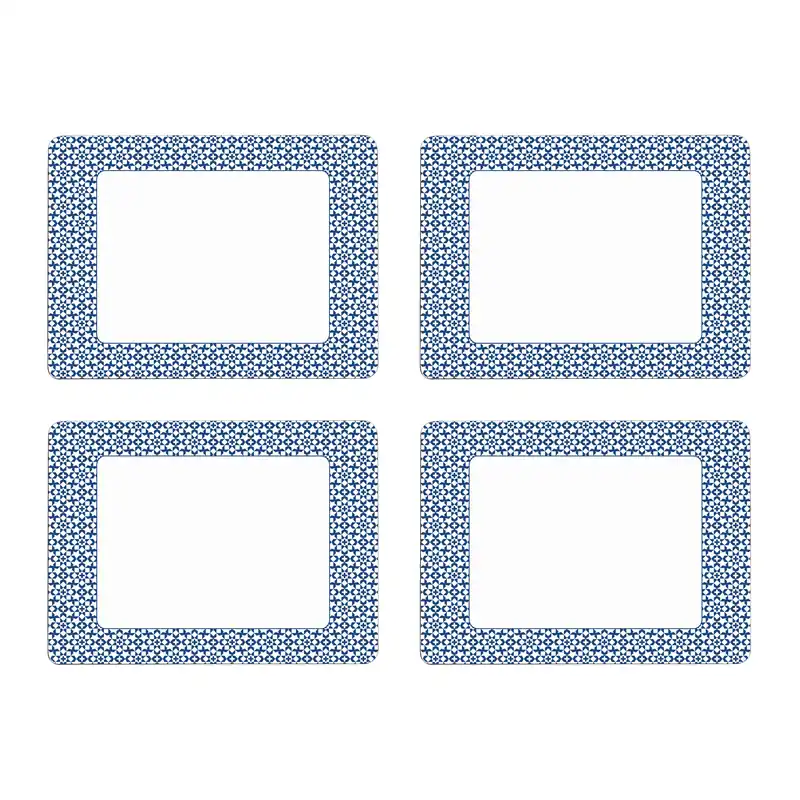 Casablanca Set Of Four Blue Placemats - Orsina