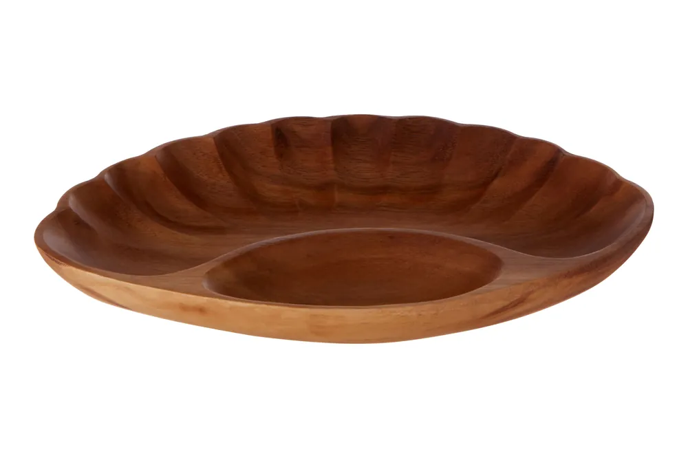 Kora 2 Compartment Clamshell Serving Dish - Orsina