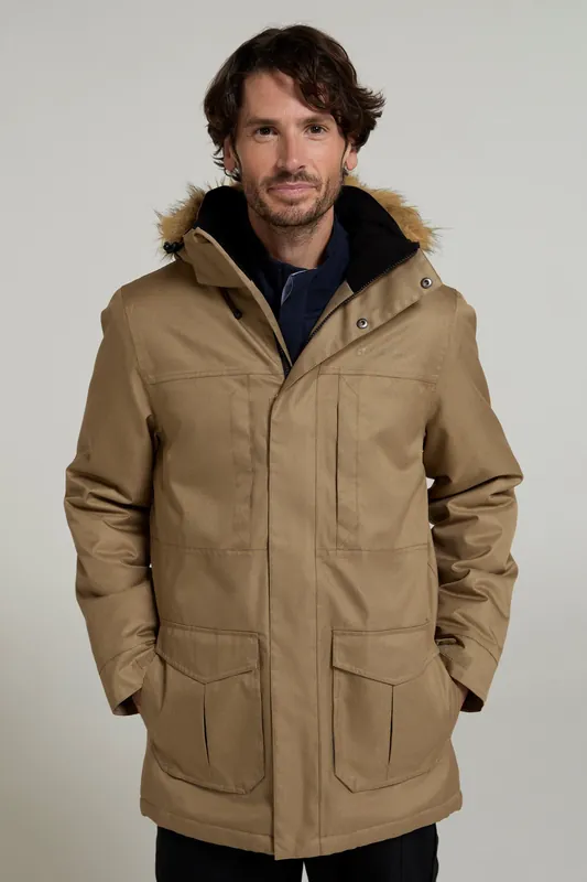 Gorge' Waterproof Winter Warm Long Rain Jacket - Mountain Warehouse