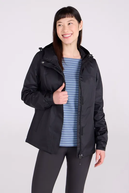 'Torrent' Waterproof Lightweight Breathable Hooded Zip Up Jacket - Mountain Warehouse