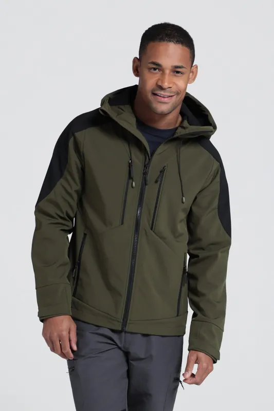 Radius' Water Resistant Lightweight Full Zip Hooded Softshell Jacket - Mountain Warehouse