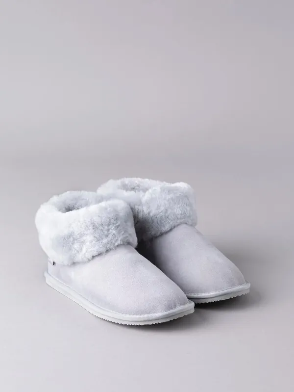 Sheepskin Bootie Slippers - Lakeland Leather