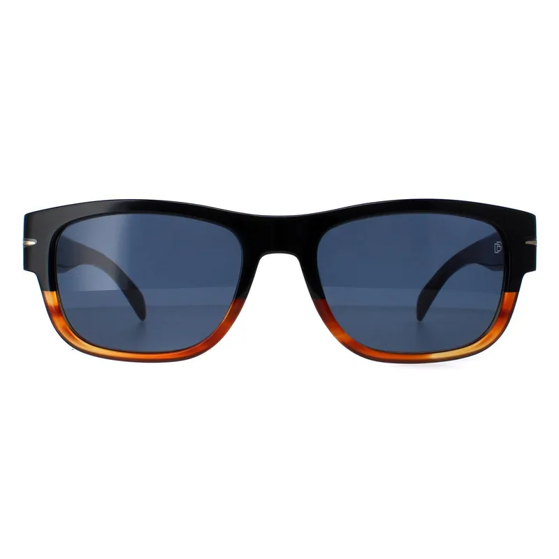 Rectangle Black Horn Blue DB7035/S - David Beckham