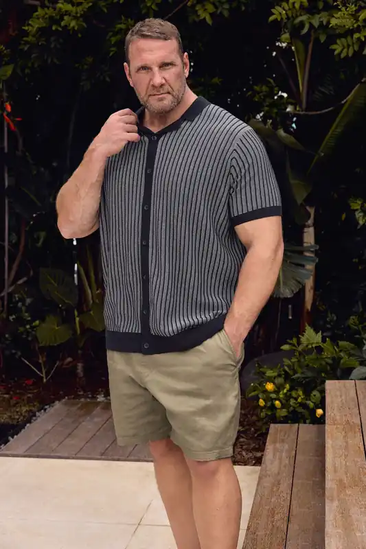 Knitted Stripe Shirt - BadRhino