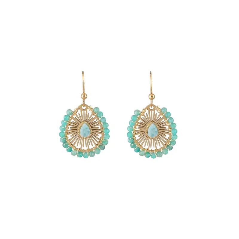 Turquoise Teardrop Statement Earrings - Liquorish