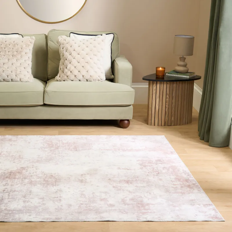 Abstract Washable Non Slip Soft Runner Rug - OHS