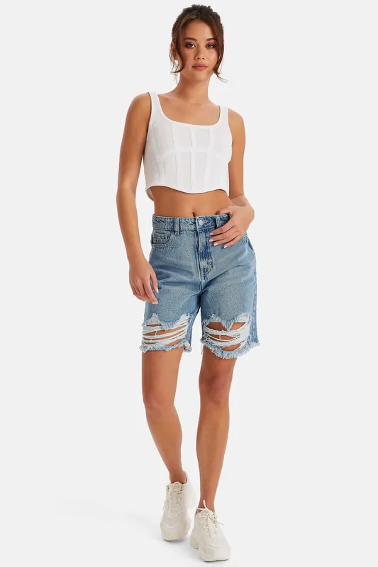 Urban Bliss chief ripped bermuda shorts