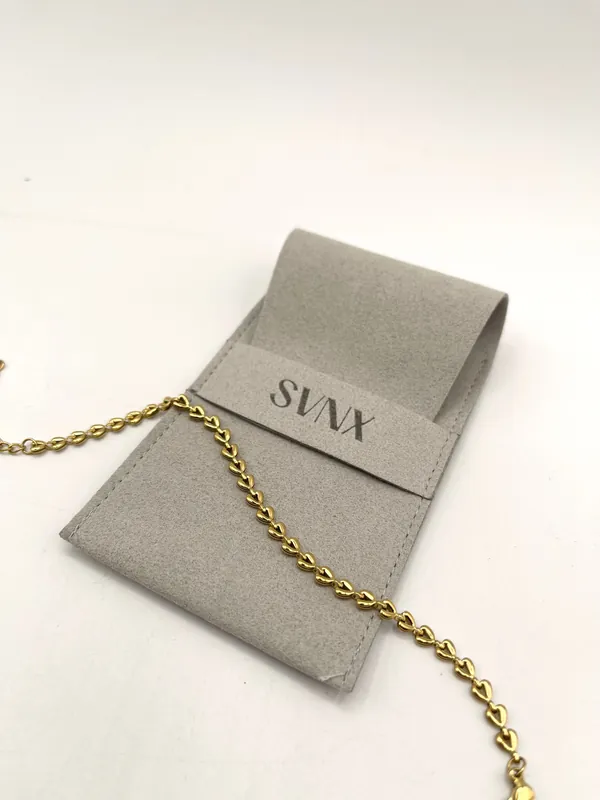Heart Link Bracelet in Gold - SVNX