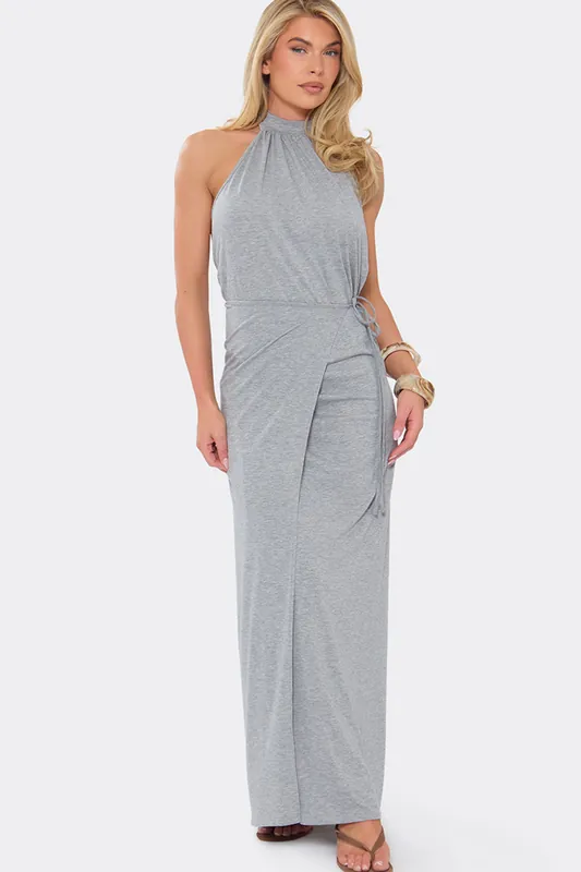 Sleeveless Tie Maxi Dress - EGO