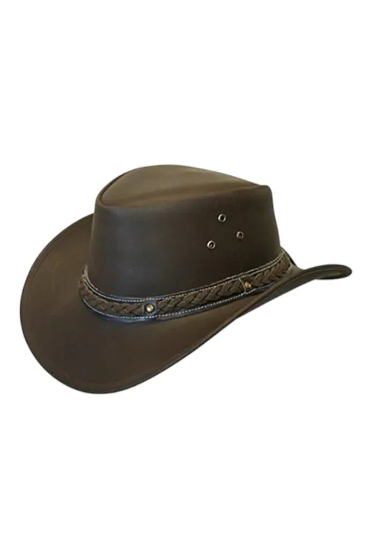 Cowboy Outback Real Leather Aussie Bush Hat - Infinity Leather