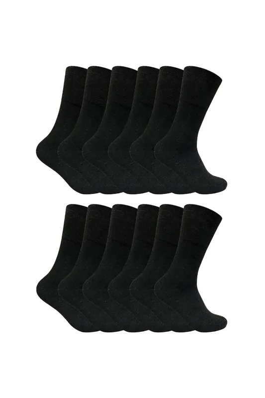 12 Pairs Thin Non Elastic Thermal Diabetic Socks - Sock Snob