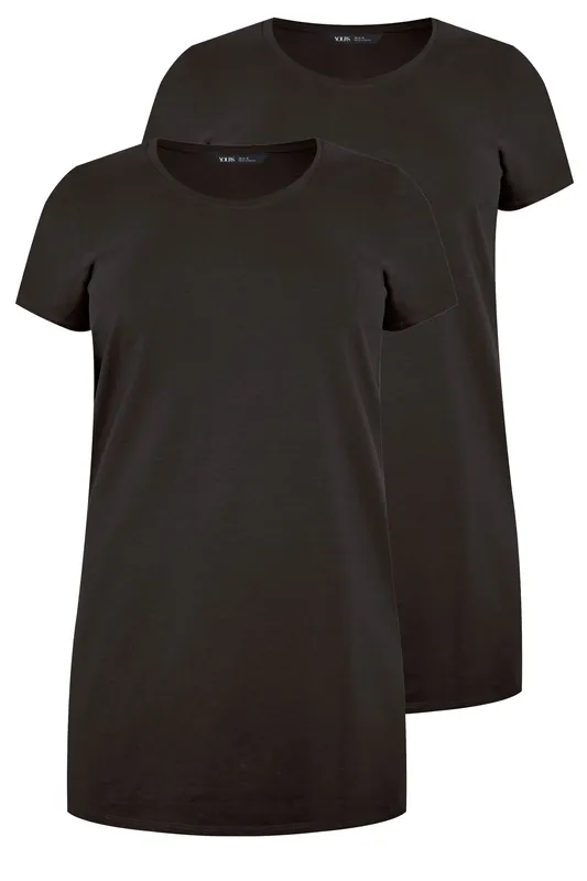 2 Pack Longline T-Shirts